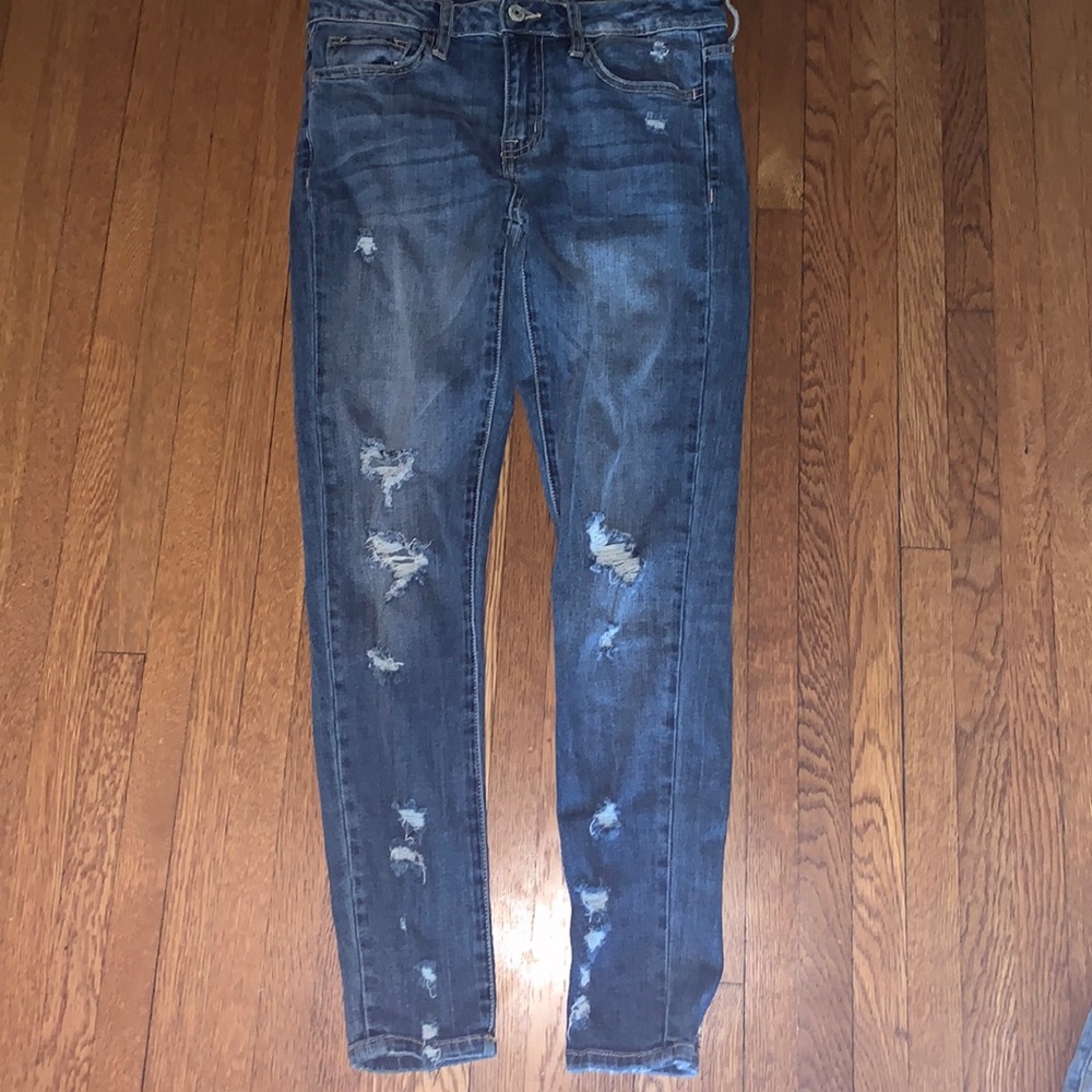 Vervet blue skinny jeans